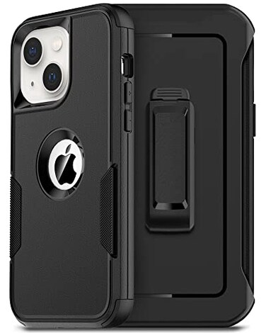 HayyaCase for iPhone 15 Case with Belt Clip Heavy Duty Military Grade Drop Protective Case with Belt Clip 2X Screen Protectors for iPhone 15 61 Black