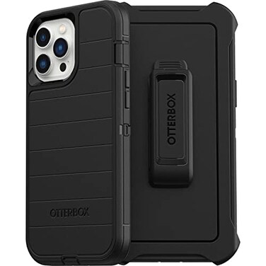 Otterbox Defender Series Screenless Edition Case for iPhone 13 Pro Max iPhone 12 Pro Max Only Holster Clip Included Microbial Defense Protection NonRetail Packaging Black