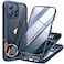 Miracase Magnetic for iPhone 16 Pro Case FullBody Phone with Builtin Glass Screen Protector Compatible with MagSafe Military Drop Proof 16 Pro Cover Bumper 63 inch Blue