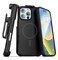 Encased SlimShield for iPhone 16 Pro Max Belt Clip Case with Phone Holster Compatible with MagSafe Matte Black iPhone 16 Pro Max