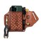 TOURBN Tourbon Leather Cell Phone Holster with Belt Loop Case Tool EDC Folding Knives Sheath Pencil Slot Holder Key Clip for Men