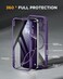 Miracase Magnetic for iPhone 16 Pro Case FullBody Phone with Builtin Glass Screen Protector Compatible with MagSafe Military Drop Proof 16 Pro Cover Bumper 63 inch Purple