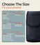 URDIKKG Phone Holster Pouch Compatible with iPhone 1716151413 Pro Max and Plus Models Galaxy S25S24S23S22 Plus FE Cell Phone Belt Holder with Card Holder and Magnetic Closure LBlack