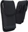 URDIKKG Phone Holster Pouch Compatible with iPhone 1716151413 Pro Max and Plus Models Galaxy S25S24S23S22 Plus FE Cell Phone Belt Holder with Card Holder and Magnetic Closure LBlack