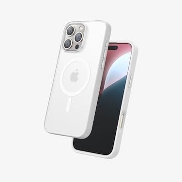 FLOLAB Surtect TriFusion Magnetic for iPhone 16 Pro Max Case Protective Slim Design Magsafe Compatible Military Grade White Clear Matte Translucent