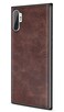 SALAWAT Galaxy Note 10 Plus Case Slim PU Leather Vintage Shockproof Phone Case Cover Lightweight Soft TPU Bumper Hard PC Hybrid Protective Case for Samsung Galaxy Note 10 5G 68inch Dark Brown