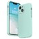 SURPHY Compatible with iPhone 13 Mini Case with Screen Protector Camera Protection Soft Microfiber Lining Liquid Silicone Phone Case 54 inch 2021 Mint Green