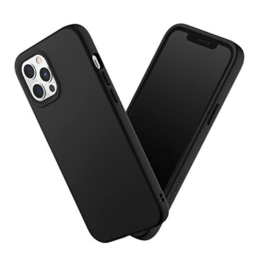 RhinoShield Case Compatible with iPhone 12 Pro Max SolidSuit Shock Absorbent Slim Design Protective Cover with Premium Matte Finish 35M 11ft Drop Protection Classic Black