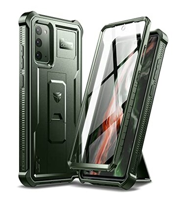 Dexnor for Samsung Galaxy Note 20 5G Case Built in Screen Protector and Kickstand Heavy Duty Military Grade Protection Shockproof Protective Cover for Samsung Galaxy Note 20Army Green