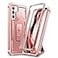 Dexnor for Samsung Galaxy S21 Case Built in Screen Protector and Kickstand Heavy Duty Military Grade Protection Shockproof Protective Cover for Samsung Galaxy S21 5G 62 inch Rose Gold