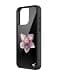 Wildflower Cases Compatible with iPhone 15 Pro Max Protective Black Bumper 65ft Drop Test Women Owned Small Business Floral Black Purple Minimalist Cute Trendy Orchid