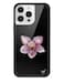Wildflower Cases Compatible with iPhone 15 Pro Max Protective Black Bumper 65ft Drop Test Women Owned Small Business Floral Black Purple Minimalist Cute Trendy Orchid