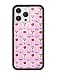 Wildflower Cases Compatible with iPhone 16 Pro Max Protective Black Bumper 65ft Drop Test Women Owned Small Business Cherry Pink Fruit Floral Cute Trendy Apple A Day