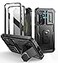 Dexnor for Samsung Galaxy S24 Case with Builtin Slide Camera Cover Screen Protector Kickstand HeavyDuty Shockproof Rugged Case FullBody Bumper Protective Cover for Galaxy S24 2024Black