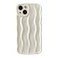 Caseative for iPhone 13 CaseWater Ripple Pattern Curly Wave Frame Soft Phone Case White