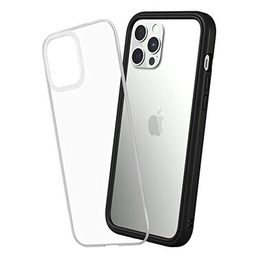RhinoShield Modular Case Compatible with iPhone 12 Pro Max Mod NX Customizable Shock Absorbent Heavy Duty Protective Cover 35M 11ft Drop Protection Black