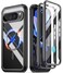 Poetic Guardian MagPro Case for Google Pixel 9 Pro XL 5G Compatible with MagSafe Fingerprint ID 2 Front Frame FullBody Shockproof Clear Cover with Builtin Screen Protector BlackClear