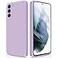 GiiYoon Silicone Case Compatible with Samsung Galaxy S21 5G Full Body Silky Soft Touch Phone Case with Camera Protection Shockproof Cover with Microfiber Lining Purple