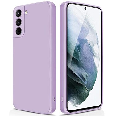 GiiYoon Silicone Case Compatible with Samsung Galaxy S21 5G Full Body Silky Soft Touch Phone Case with Camera Protection Shockproof Cover with Microfiber Lining Purple