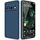GiiYoon Silicone Case Compatible with Google Pixel 6 Pro Full Body Silky Soft Touch Phone Case with Camera Protection Shockproof Cover with Microfiber Lining Blue