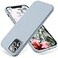 OTOFLY Compatible with iPhone 12 Pro Max Case 67 inch2020Silky and Soft Touch Series Premium Soft Liquid Silicone Rubber FullBody Protective Bumper Case Nattier Blue