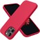 OTOFLY Compatible with iPhone 13 Pro CaseLiquid Silicone Slim Protective Shockproof Phone Case Cover with AntiScratch Microfiber Lining 61 inch Red
