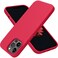 OTOFLY Compatible with iPhone 13 Pro CaseLiquid Silicone Slim Protective Shockproof Phone Case Cover with AntiScratch Microfiber Lining 61 inch Red