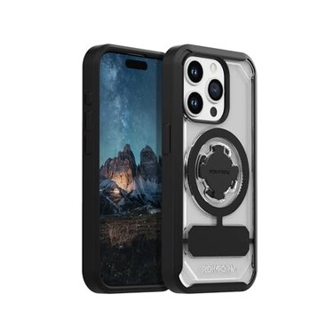 Rokform iPhone 15 Pro Case Crystal Series Magnetic Clear Case for iPhone 15 Pro with RokLock Twist Closure Slim Drop Tested Armor Clear
