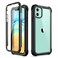 Dexnor iPhone 11 Case with Screen Protector Clear Rugged 360 Full Body Protective Shockproof Hard Back Defender Dual Layer Heavy Duty Bumper Cover Case for iPhone 11 61 Black