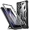 Poetic Spartan Case Compatible with Galaxy S23 Ultra 5G 68 inch Builtin Screen Protector Work with Fingerprint ID Full Body Rugged Shockproof Cover Case with Kickstand Metallic Gun Metal