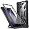 Poetic Spartan Case Compatible with Galaxy S23 Ultra 5G 68 inch Builtin Screen Protector Work with Fingerprint ID Full Body Rugged Shockproof Cover Case with Kickstand Metallic Gun Metal
