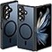 Hensinple for Samsung Galaxy Z Fold 7 Case MagneticZ Fold 7 Case Compatible with MagSafe Translucent Matte Military Grade Drop Proof Protection Shockproof Hard PC Rugged Phone CoverBlack
