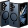 Hensinple for Samsung Galaxy Z Fold 7 Case MagneticZ Fold 7 Case Compatible with MagSafe Translucent Matte Military Grade Drop Proof Protection Shockproof Hard PC Rugged Phone CoverBlack
