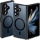 Hensinple for Samsung Galaxy Z Fold 7 Case MagneticZ Fold 7 Case Compatible with MagSafe Translucent Matte Military Grade Drop Proof Protection Shockproof Hard PC Rugged Phone CoverBlack