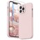 SURPHY Compatible with iPhone 13 Pro Max Case with Screen Protector Camera Protection Soft Microfiber Lining Liquid Silicone Phone Case 67 inch 2021 Pink Sand