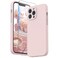 SURPHY Compatible with iPhone 13 Pro Max Case with Screen Protector Camera Protection Soft Microfiber Lining Liquid Silicone Phone Case 67 inch 2021 Pink Sand