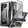 Poetic Spartan Case for Galaxy Z Fold 6 Hinge ProtectionKickstandCompatible with Fold 3456 S Pen FullBody Protective Rugged Cover with Pencil Holder Screen Protector Metallic Gun Metal