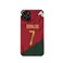 Slrioks Ronaldo Jersey Phone Case Creative Soccer Case for iPhone 11 Pro Max Thin Soft Imitation Leather Shockproof