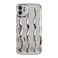 Caseative for iPhone 11 CaseWater Ripple Pattern Curly Wave Frame Soft Phone Case Silver