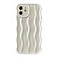 Caseative for iPhone 12 CaseWater Ripple Pattern Curly Wave Frame Soft Phone Case White