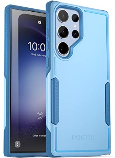 Poetic Neon Case Designed for Samsung Galaxy S23 Ultra 5G 68 inch Dual Layer Heavy Duty Tough Rugged Lightweight Slim Shockproof Protective Case 2023 New Cover for Galaxy S23 Ultra 5G Sky Blue