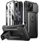 Poetic Revolution Case for iPhone 16 Pro Max 69 inch Slide Camera Cover FullBody Military Grade Rugged Shockproof Cover with Kickstand and BuiltinScreen Protector Black