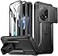 Poetic Revolution Case for OnePlus 13 5G Slide Camera CoverBuiltin Screen Protector Work with Fingerprint ID 2 Front Frame Full Body Rugged Shockproof Protective Case with Kickstand Black