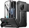 Poetic Revolution Case for OnePlus 13 5G Slide Camera CoverBuiltin Screen Protector Work with Fingerprint ID 2 Front Frame Full Body Rugged Shockproof Protective Case with Kickstand Black