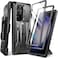 TONGATE for Samsung Galaxy S23 Ultra Case Builtin Slide Camera Cover Screen Protector 2 Front Frame Military Grade Shockproof S23 Ultra Phone Case with Kickstand BeltClip 68 Black