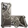 OATSBASF Minimalist Phone Case Compatible with iPhone 15 Pro 61 360 Rotation Kickstand Aluminum Metal Frameless Design Bumper Z Case Protective Shock Grade Shell Natural Titanium