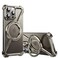 OATSBASF Minimalist Phone Case Compatible with iPhone 15 Pro 61 360 Rotation Kickstand Aluminum Metal Frameless Design Bumper Z Case Protective Shock Grade Shell Natural Titanium