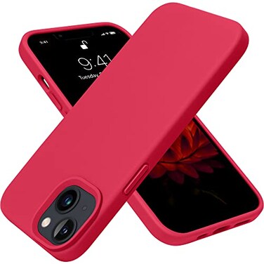 OTOFLY Designed for iPhone 13 Case Silicone Shockproof Slim Thin Phone Case for iPhone 13 61 inch Red
