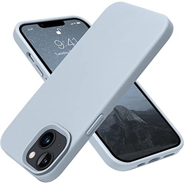 OTOFLY Designed for iPhone 13 Case Silicone Shockproof Slim Thin Phone Case for iPhone 13 61 inch Nattier Blue