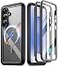 Poetic Guardian MagPro Case for Galaxy S25 Plus 67 2025 20FT MilGrade Drop Tested Builtin Screen Protector Work with Fingerprint ID Full Body Shockproof Rugged Clear Case BlackClear